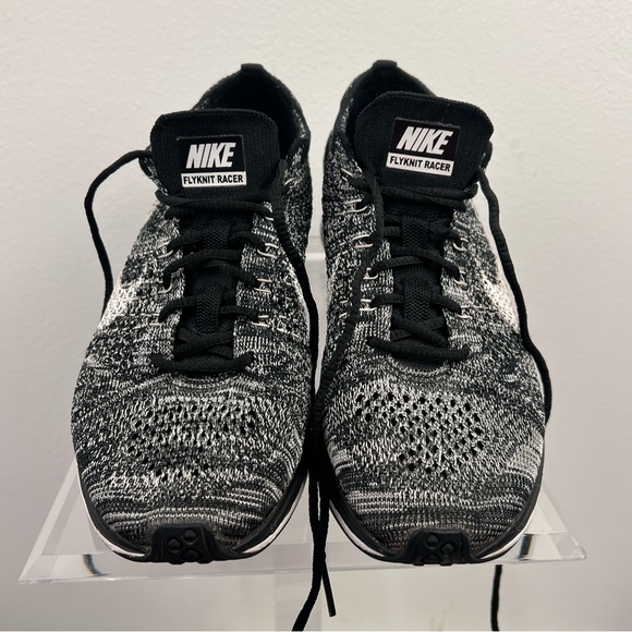 Nike Flynit Racer Oreo 2.0 Tennis Shoes Size 6 - Picture 10 of 15